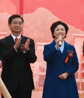 中共沙坪坝区委常委,沙坪坝区人民政府副区长蔡道静宣布项目开工奠基